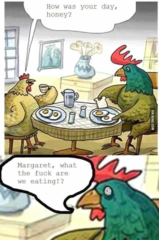 Lol a rooster ;) - meme