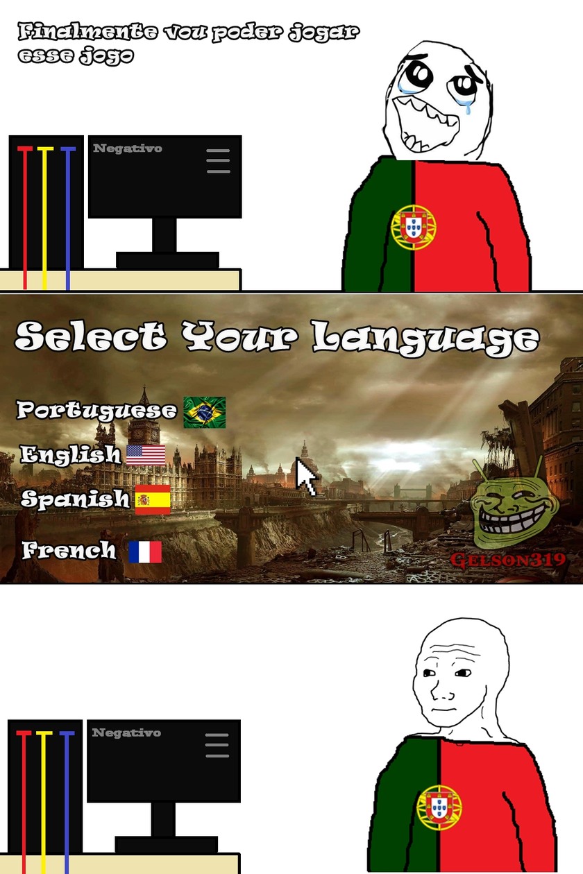 A Inglaterra te entende Portugal - meme