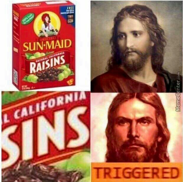 Jesus Triggered - meme