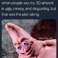 3D Evil Patrick Star