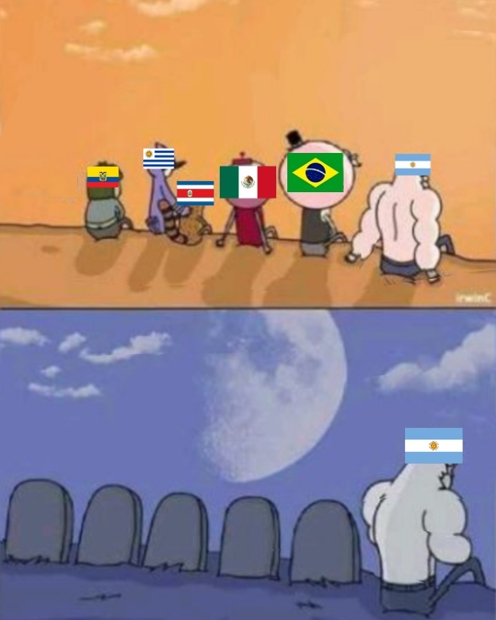 Solo queda Argentina - meme
