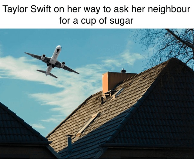 Taylor Swift airplane meme