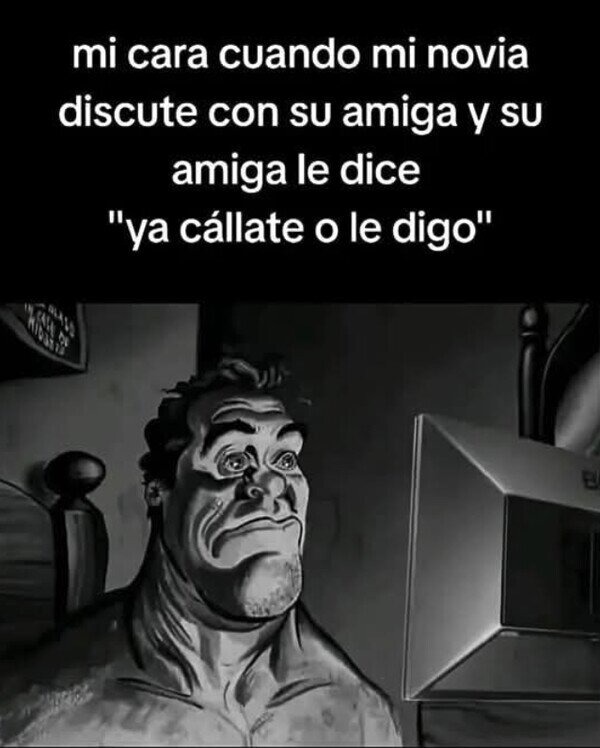 El cornudo enterandose de su cornamenta - meme
