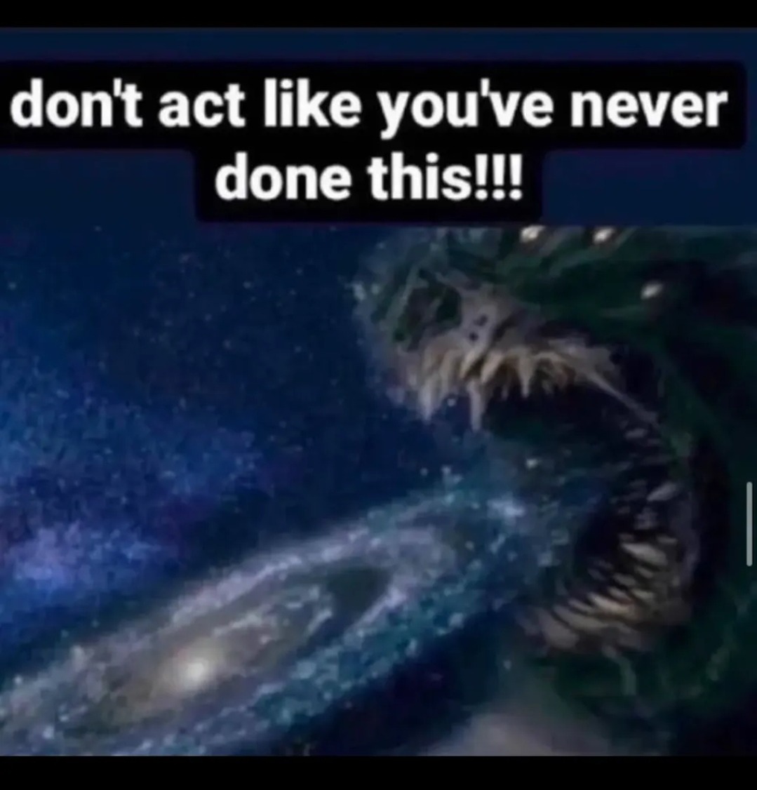 You ain't lived 'til you've done it - meme