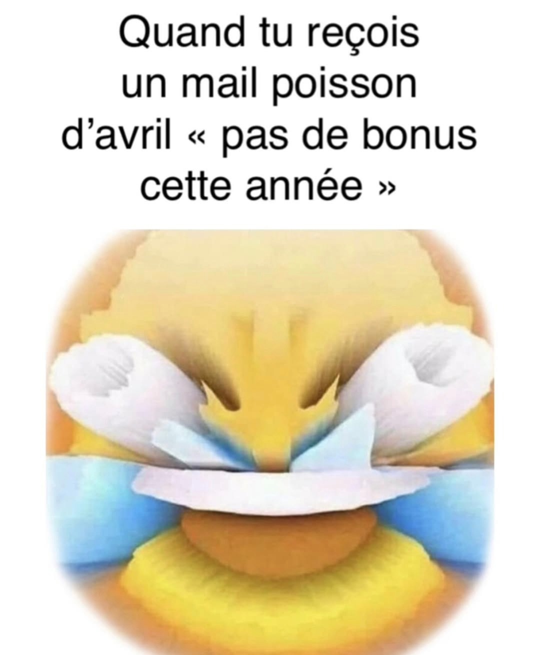 Mail du 1er avril : pas de bonus cette année - meme