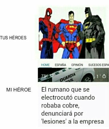 :v mi héroe.. - meme
