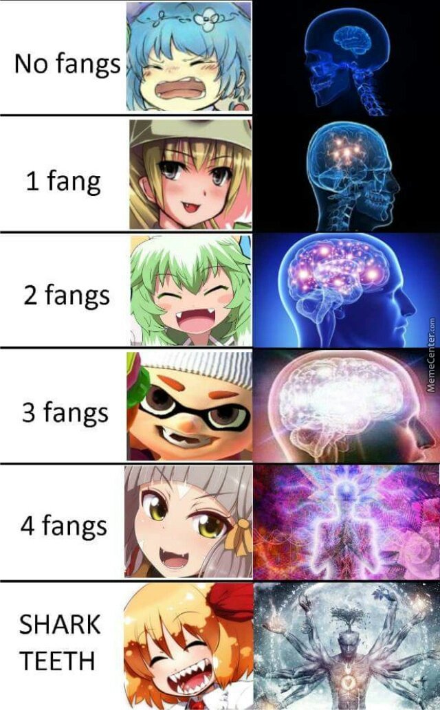 1 fang = 1 anime - meme