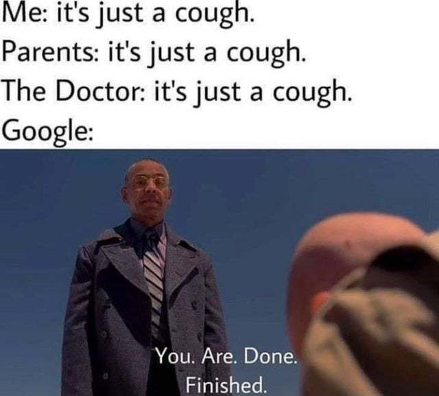 Maybe not just a cough - meme