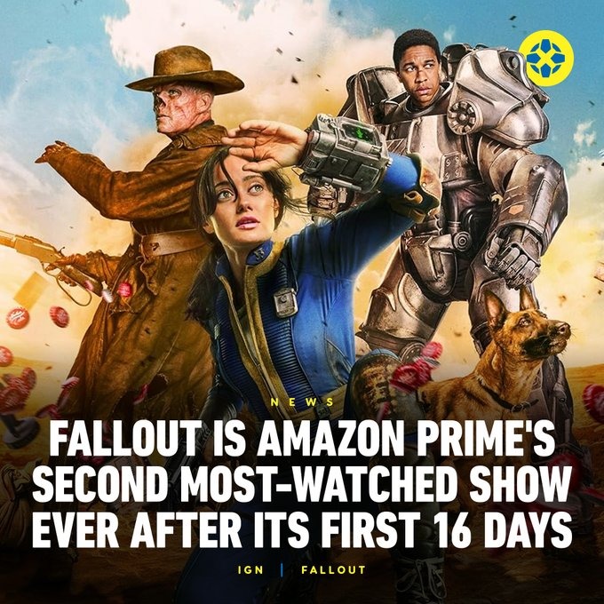 Fallout is Prime's second most watched show - meme