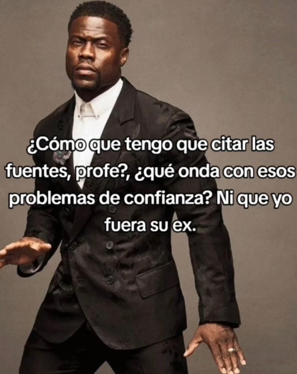 profesores y sus problemas de confianza académica - meme