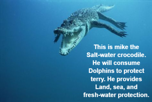 Mike The salt-water Crocodile - meme