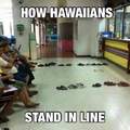 At least they stand in line . . .