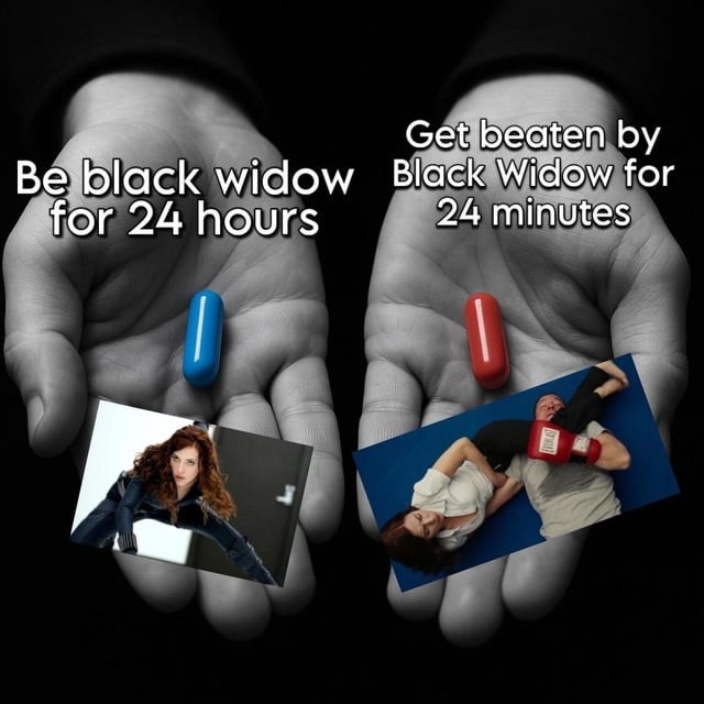 Black Widow for 24 minutes: that’s enough - meme