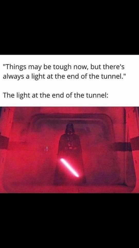 Ahh my bad wrong tunnel - meme