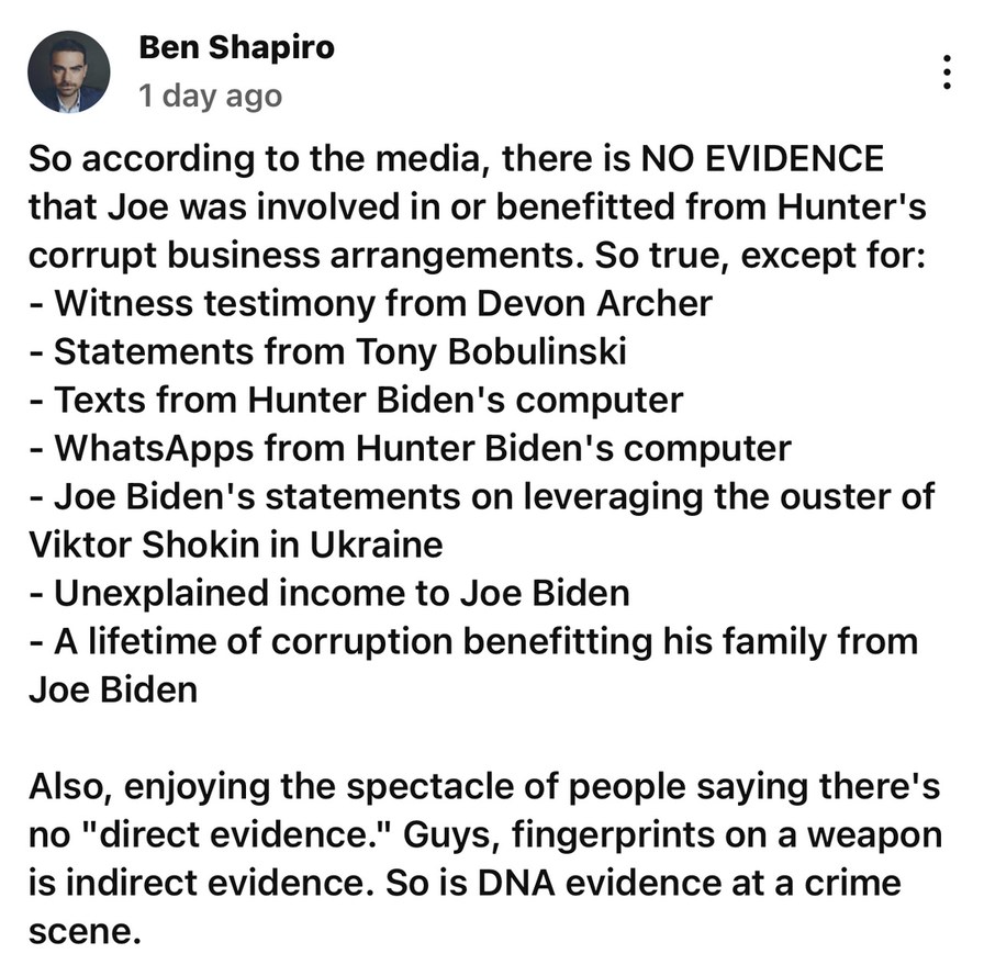 Dems and lefties will still never believe it, even if Biden is caught in the act by them - meme