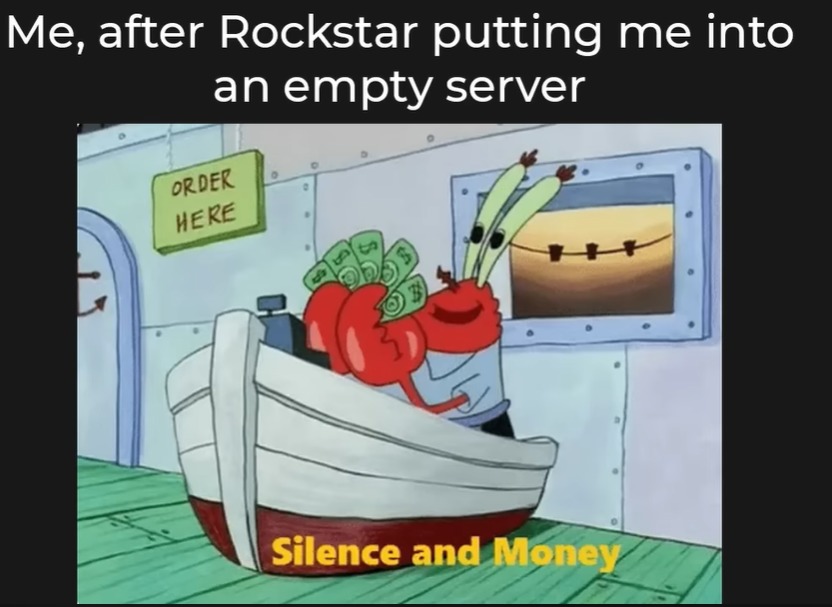 Silence and money - meme