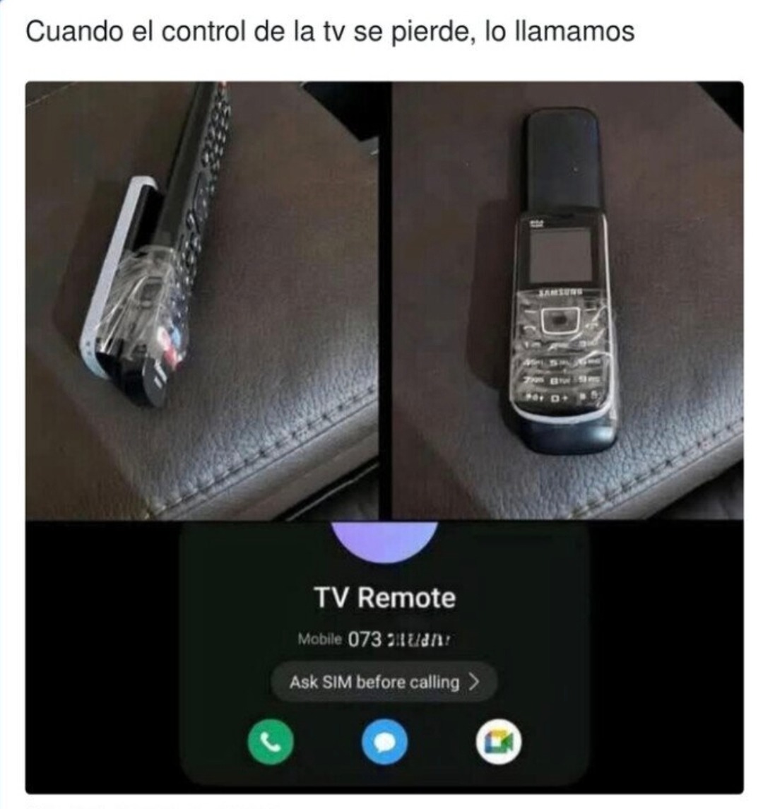 TV Remote Mobile: cuando el control se va de vacaciones - meme