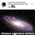 Op is fully aware that sound doesn't travel in space. But arabs blow themselves up so hard that they defy laws of physics