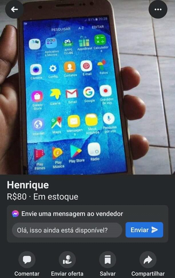 Henrique5 Prime 16GB - meme