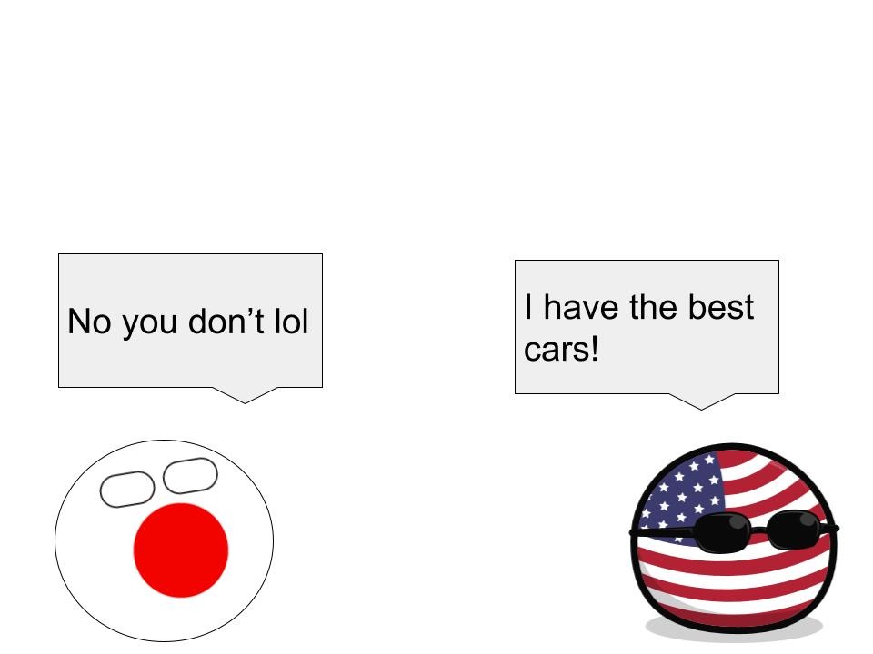 Japanese Cars vs. US cars - meme