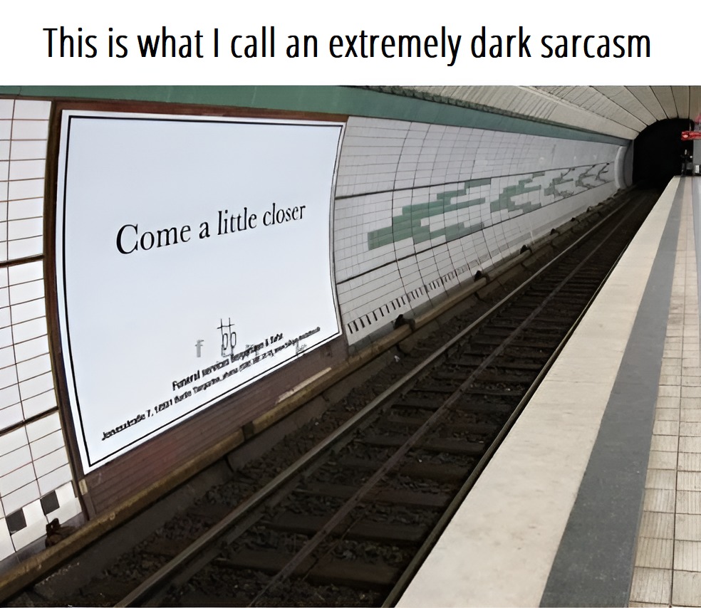 Advertisement in the train station gone wrong - meme