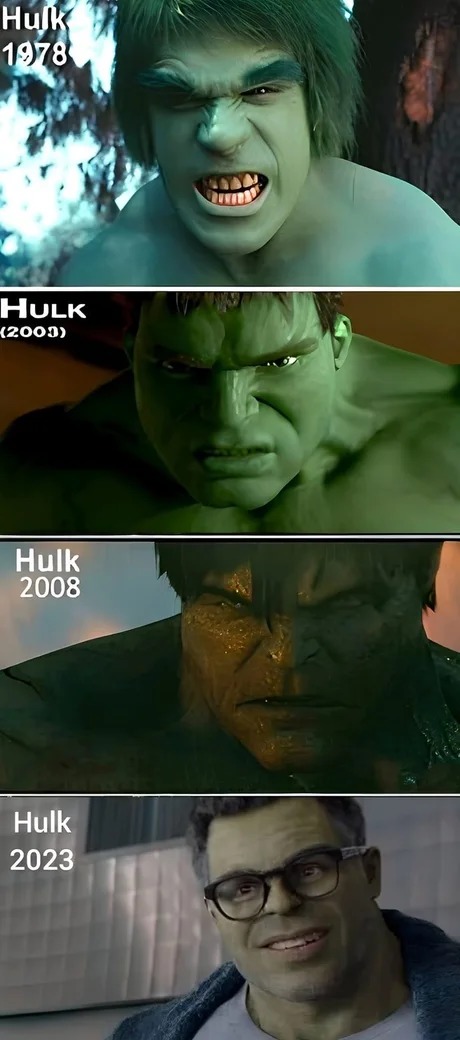 Hulk evolution - meme