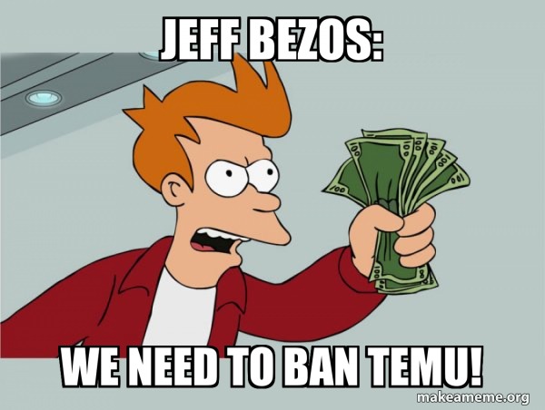 Jeff Bezos Temu meme