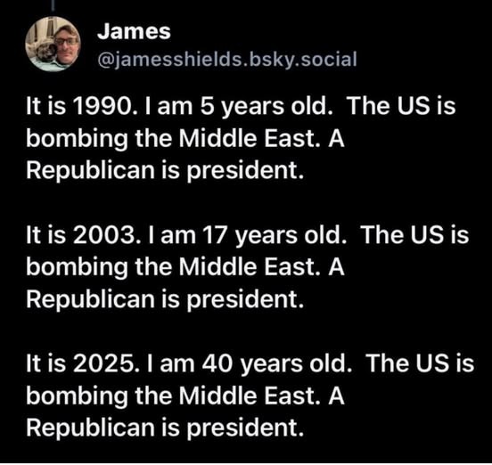 Interesting how republicans love wars - meme