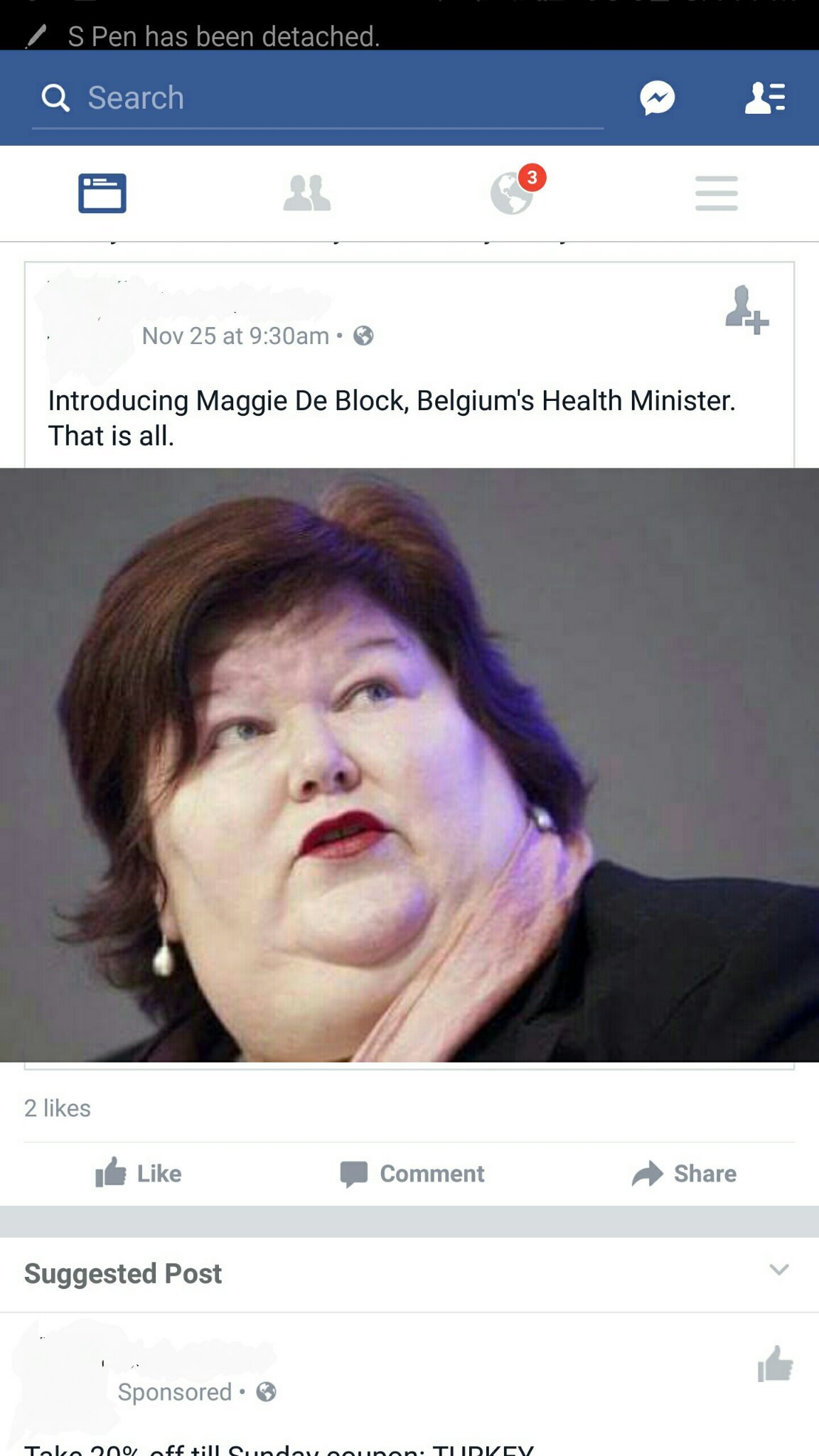 Health minister [x]doubt - meme