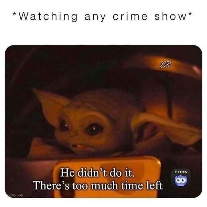 watching crime shows - meme