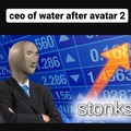 Ceo of water after Avatar 2: STONKS