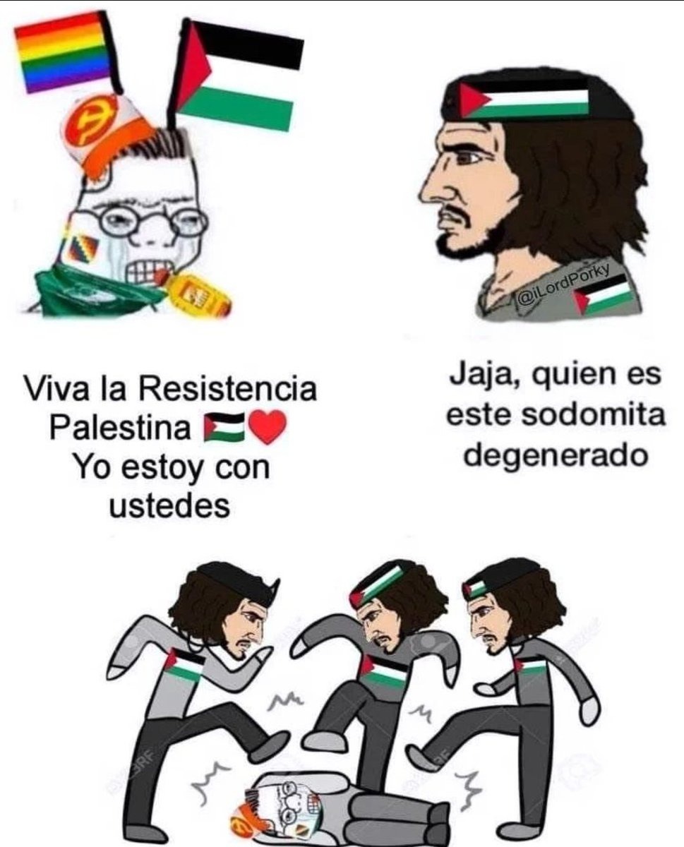 Los palestinos no dependen de comunistas para pelear Pd: que viva latinoamerica - meme