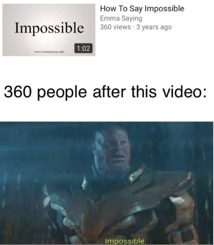 Impossible - meme