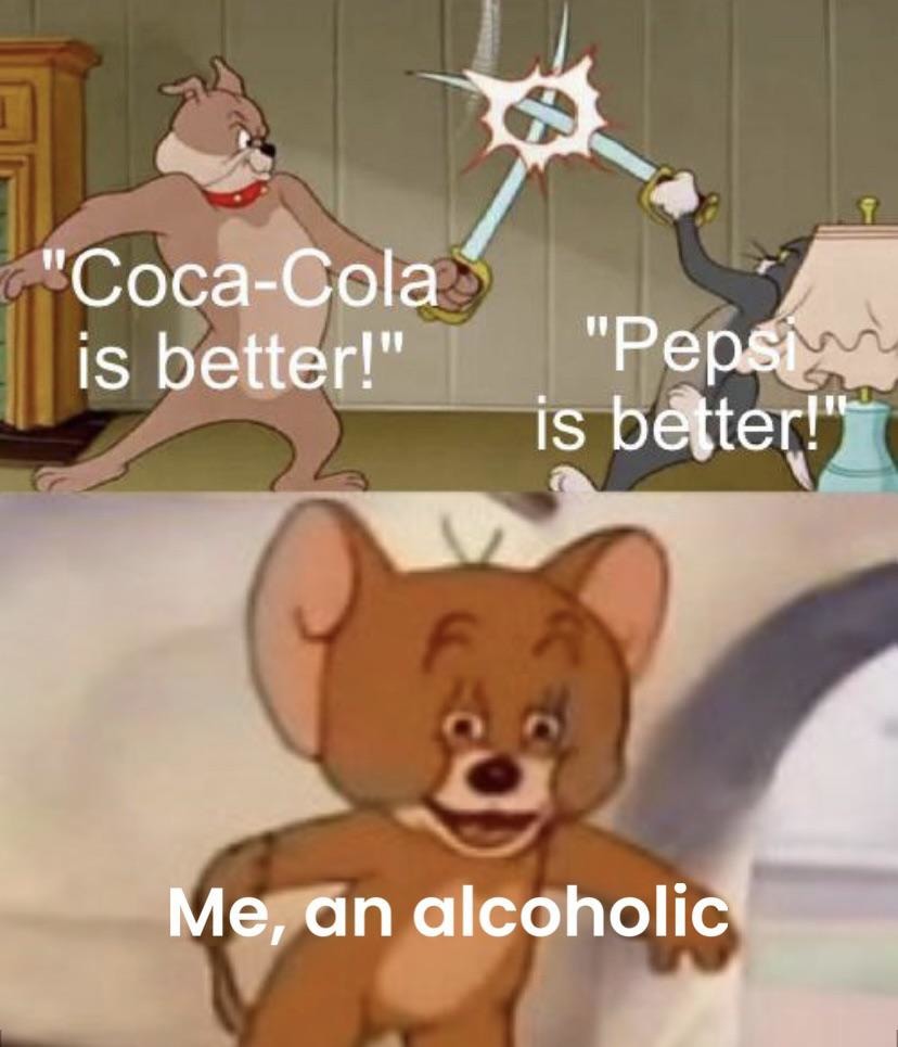 Coca cola vs Pepsi - meme