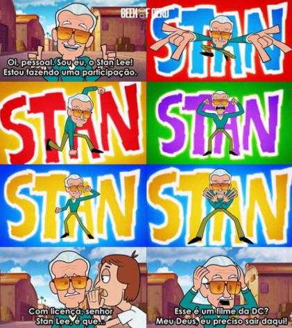 Stan lee fica bom até em filme da DC - meme