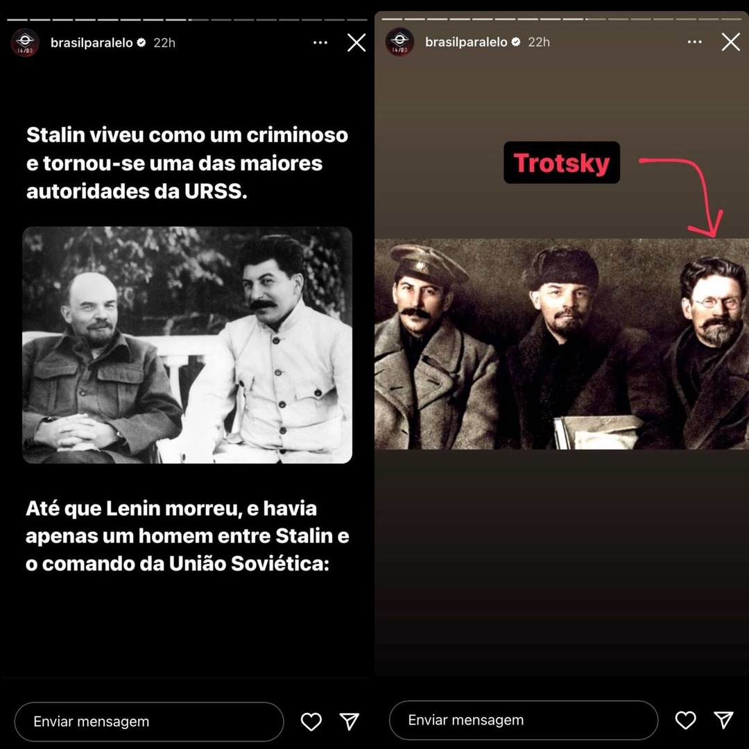 bostil paralelo confundindo trotsky com kalinin passando na sua tela - meme