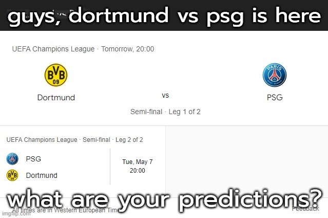 tell me your predictions - meme