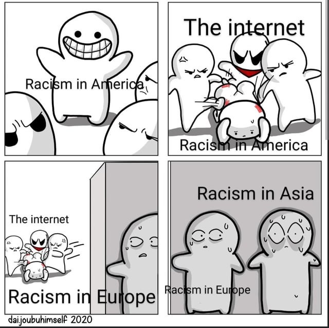 Racism in Asia - meme