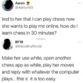 How to cheat at online chess