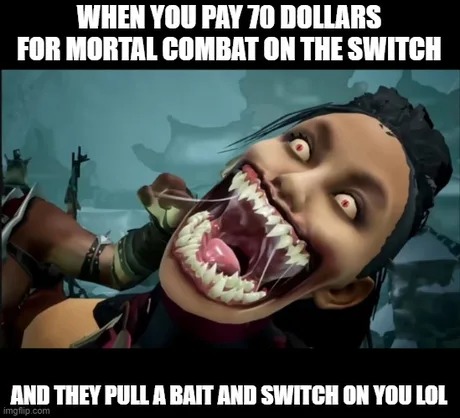 Mortal Kombat 1 on the Switch - meme