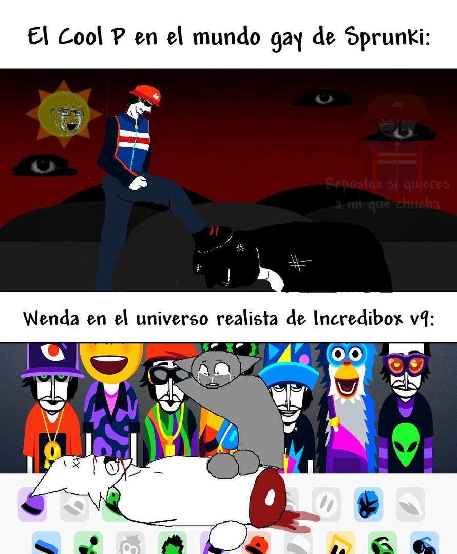 papadio peldoname por dibujar a lo' muñeco feo de esprunki - meme