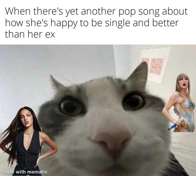 Olivia Rodrigo and Taylor swift songs - meme