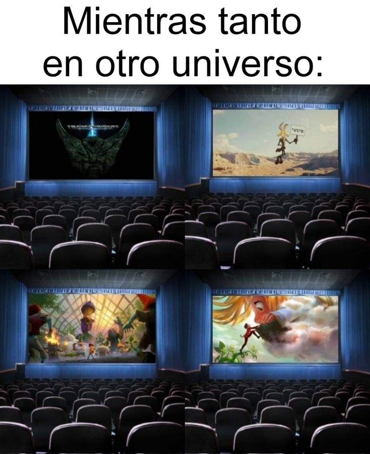 A cambio no existiría Coco, el Spiderverso, la película de Angry Birds y  Godzils vs Kong ¿Ustedes aceptarian estar en ese universo? :trolldad: - meme