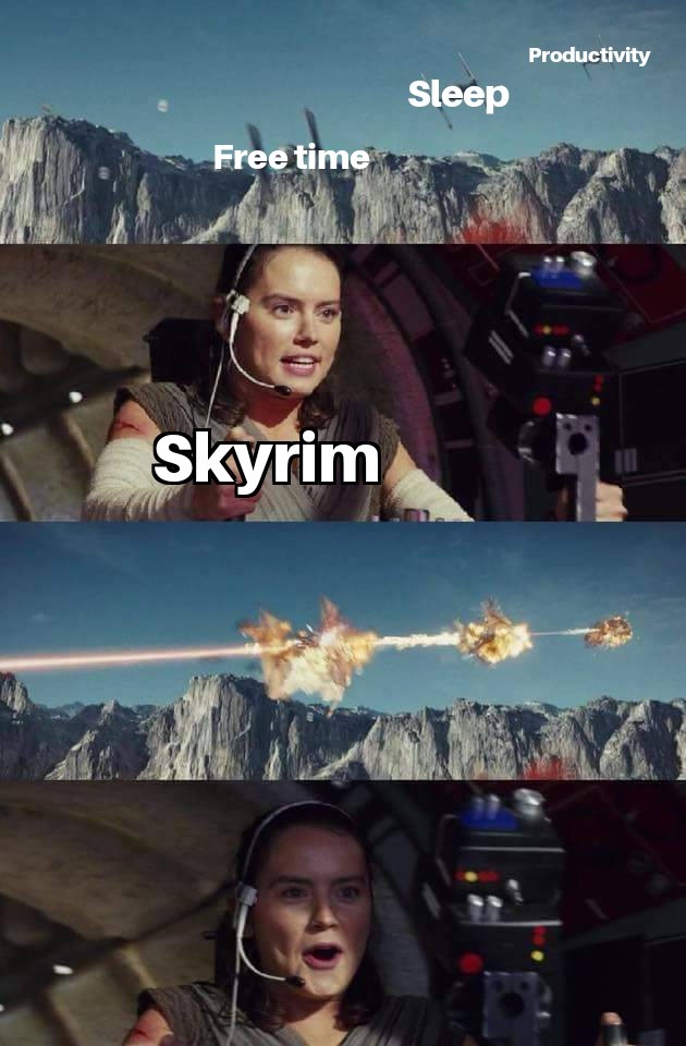 Fucking Skyrim - meme