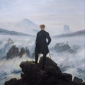 El caminante sobre el mar de nubes de  Caspar David Friedrich