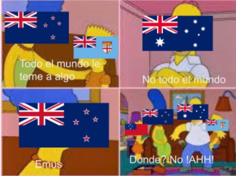 contexto: una vez australia tuvo una "guerra" contra los emus (un tipode aves) y los emus terminaron ganado - meme