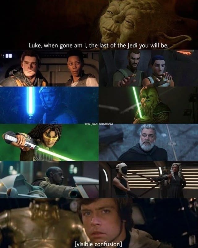 star wars dialogue if everyone was confused - meme