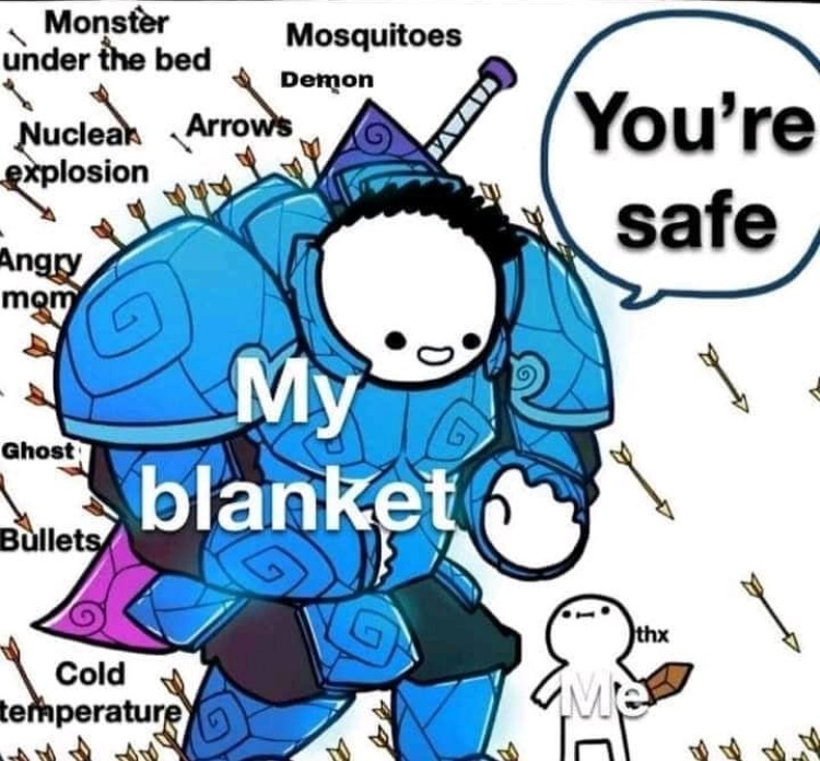 can’t protect against hot nights though - meme