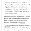 Prince of Egypt Vs Shrek