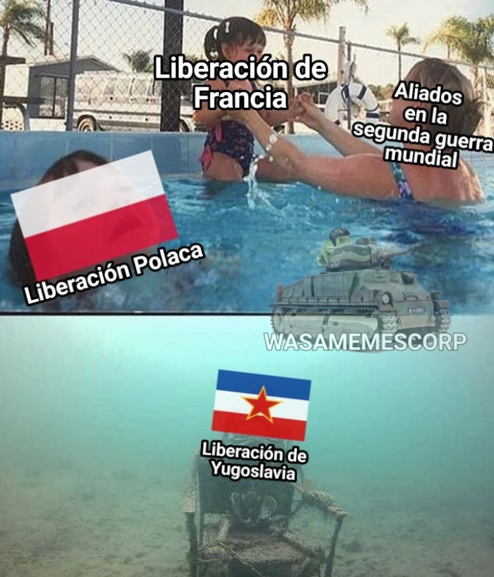 Al final a Polonia la """libero""" la URSS y Yugoslavia de libero solita - meme